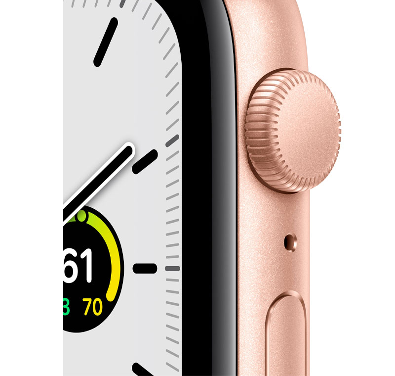 Apple ساعت هوشمند اپل Watch SE Sport GPS 44mm با بدنه  لومینیومی طلایی و بند سیلیکونی بژ